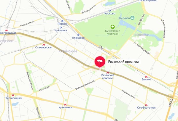 Акадо по адресу Рязанский проспект
